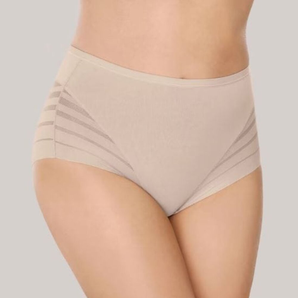 Lace Stripe Undetectable Classic Shaper Panty - Nude